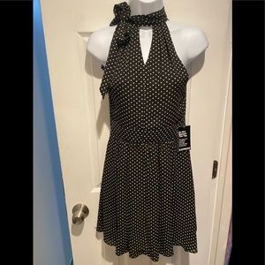 NWT Woman’s Express Halter polka dot dress size 4